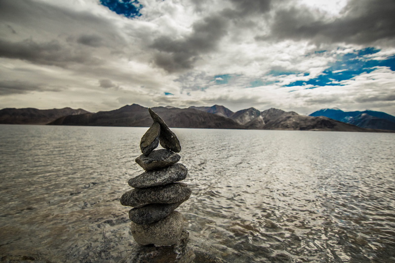himalayas, 1080P, rock - object, ladakh, mountain, sky, beauty in nature, solid, nature, no people, mountain range, rock, tranquil scene, idyllic, balance