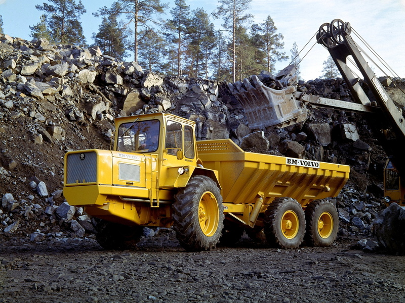 dr860, construction, 1968, volvo, tractor, 1080P, quarry, model-bm, semi