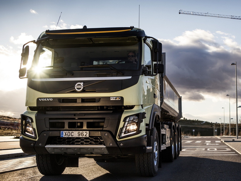 tridem, semi, construction, 8x4, dump, 2013, 1080P, volvo, fmx, tipper, tractor