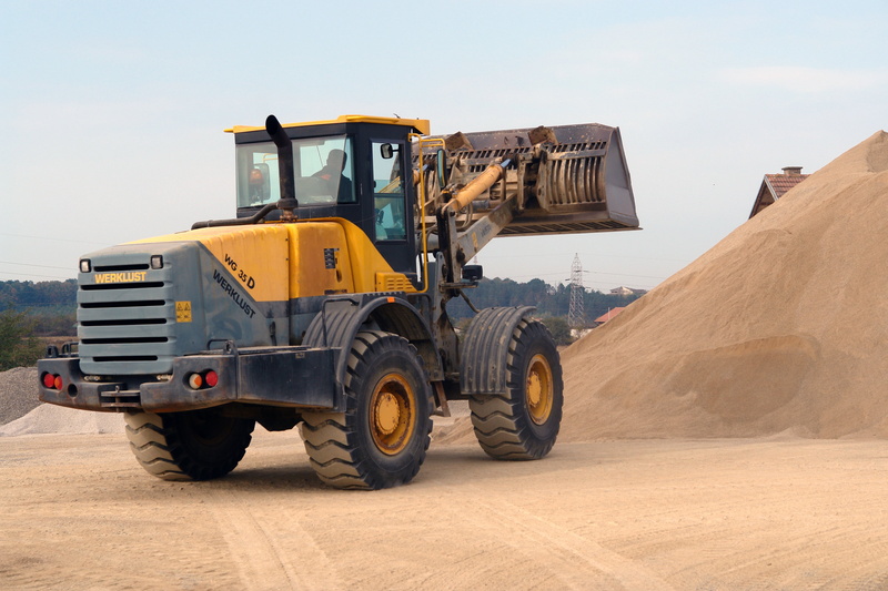 4K, earth mover, construction site, road construction, truck, dirt, excavation, excavator, loader, day, construction vehicle, power, road, industrial