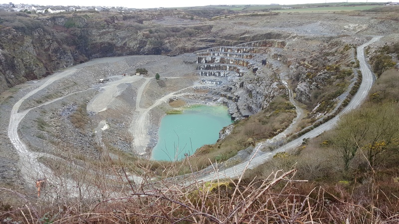 land, water, nature, day, environment, formation, open cast, non-urban scene, rock, quarry, rock - object, no people, delabole, geology, 2K, uk, mountain