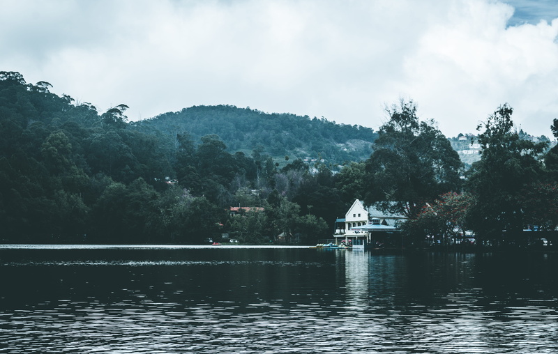 cloud - sky, tranquil scene, india, outdoors, architecture, built structure, mountain, water, 5K, day, nature, kodaikanal, no people, scenics - nature