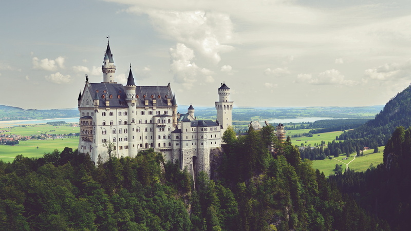 landscape, 4K, Neuschwanstien, Neuschwanstein Castle, nature, castle