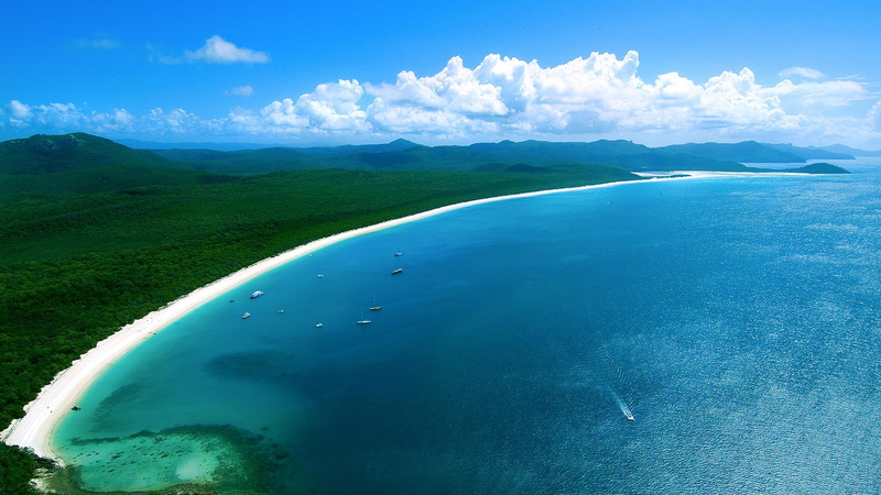 whitehaven, beach, au, 2K, whitsundays