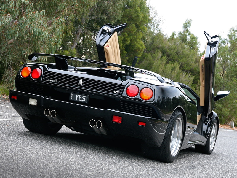 au spec, supercar, lamborghini, supercars, diablo vt, 1995, 720P, roadster, diablo