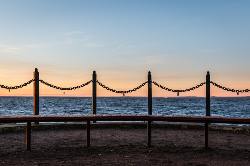 landscape, sky, no people, outdoors, four, metal, 2K, vacation, horizon over water, ocean, scenics - nature, poles, pier, sea, built structure, link, tourism