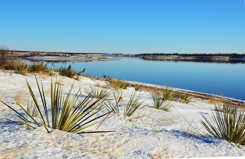 tranquil scene, rural, tourism, plant, winter, ice, scenics - nature, oahe, missouri, white, park, snow, blue, scenic, outdoors, no people, outdoor, rugged