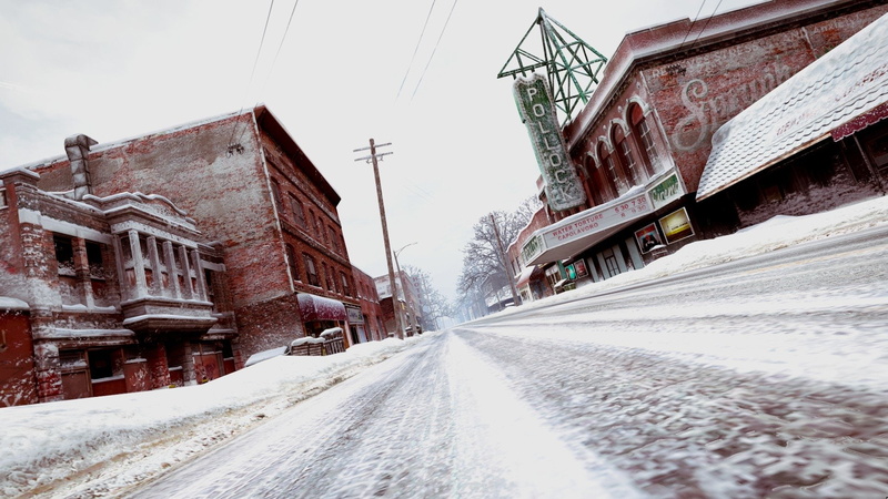 Snow, City, Grand Theft Auto V, Grand Theft Auto, North Yankton, 1080P, Road