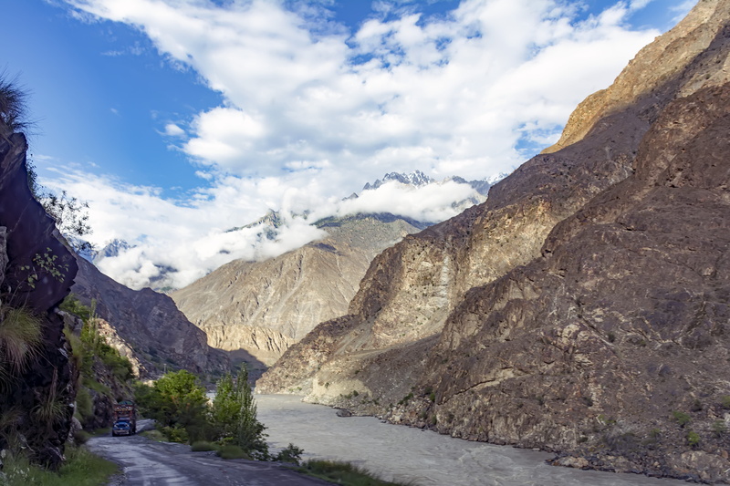 gilgit, mountains, himalayan, north, outdoors, rock, skardu, indus, photography, gb, pakistan, tranquility, green, cloud - sky, tranquil scene, beauty