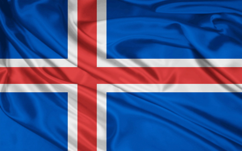 islandia, europa, bandera, 1080P, norte
