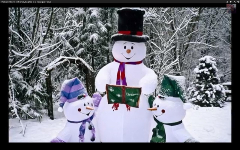 black, screen, tv, nature and landscapes, neige, flat, bonhomme, de, 1080P