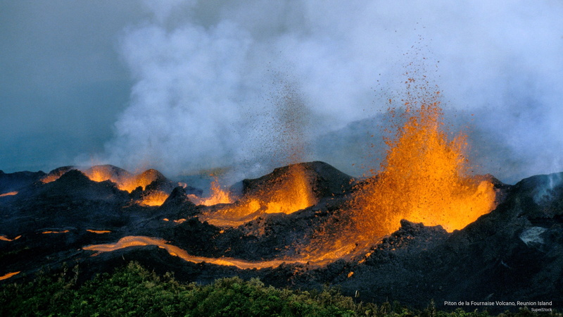 de, Nature, piton, fournaise, reunion, island, la, volcano, 2K