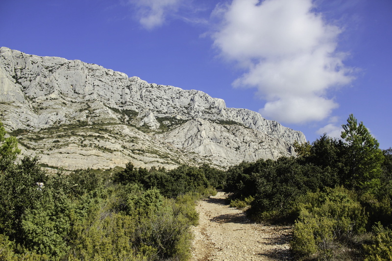 beauty in nature, solid, picturesque, tranquil scene, plant, Aix-En-Provence, sky, day, rock, mountain, summer, victoire, scenics - nature, sunny, no People