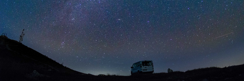 outer space, van, astronomy, scenics - nature, starry sky, no people, montagne de lure, nature, france, sky, star - space, outdoors, science, 5K, starry