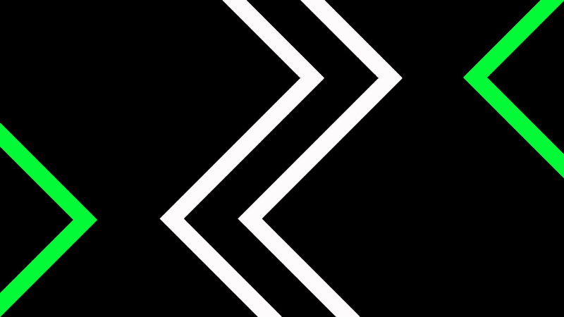 Green, Lines, Digital Art, Geometry, Shapes, Artistic, White, Black, Zigzag, 1080P, Abstract