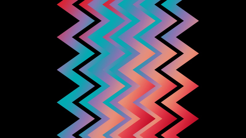 Artistic, Shapes, Abstract, Gradient, Colors, Zigzag, 1080P, Digital Art