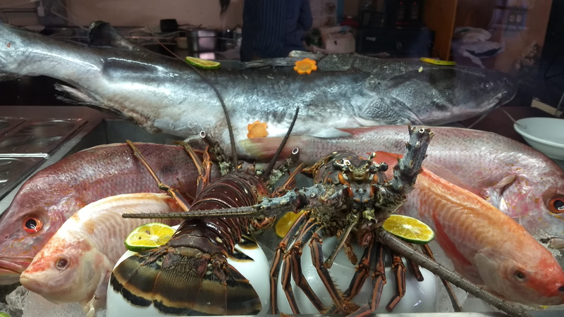 seafood, healthy eating, Marina, food and drink, still life, for sale, retail, market, indoors, lobster, freshness, Fresca, animal, Comida, no people, 4K