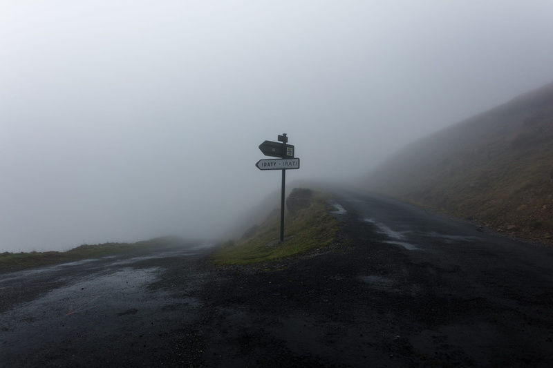 france, iraty, sign, scenics - nature, direction, side, on, communication, the way forward, mountain, tranquility, nature, basquecountry, road, way, landscape
