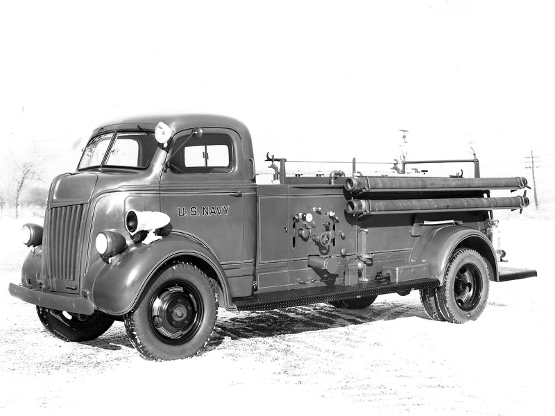 firetruck, retro, 1080P, military, 1941, coe, ford