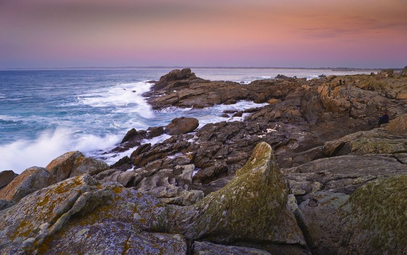 landscape, Breizh, french, nol, nature, St, voile, sky, saint, pause, orange sky, sky  Europe, côte, france, Saint-Guénolé, ciel, sud, coastline, nuages
