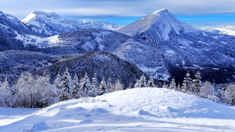plateau, haute, agy, france, savoie, sigismond, 2K, d, Winter, saint