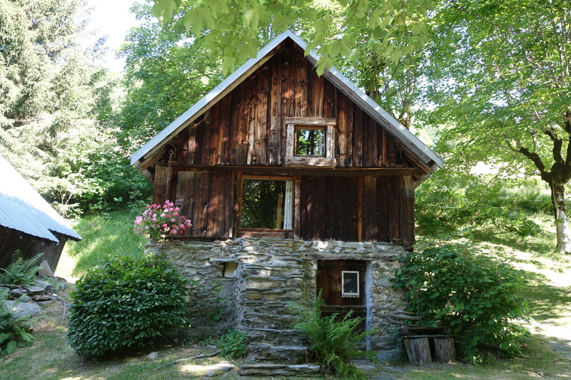 old, cabin, rustic, 5K, meadow, maurienne, architecture, chalet, green color, building, tree, house, hut, savoie, wood - material, residential district