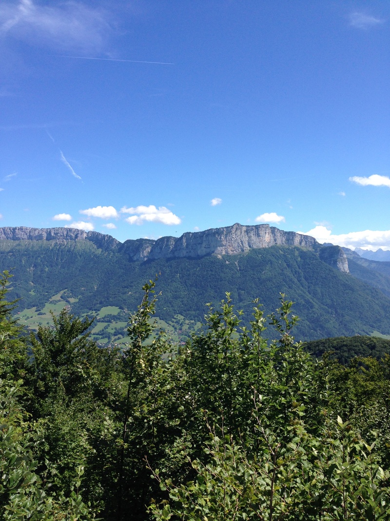 sky, tranquil scene, plant, waters edge, scenics - nature, landscape, annecy lake, outdoors, tree, 2K, blue, day, mountain, annecy, mountain range, beauty in nature