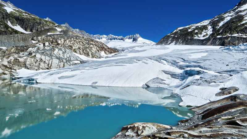 Furka Pass, 1080P, the Furka pass, Alps, GMA, Goms, glacier, Furkapass, Switzerland, mountains, Rhone Glacier