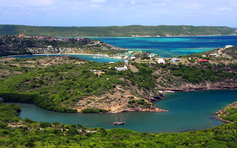 2K, concrete, water, white, building, antigua, island, gree, summer