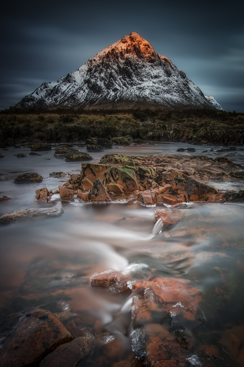 mountain, long  exposure, landscape, berg  river, outdoors, glencoe  scotland, nature, samsung, near, water, Stob Dearg, body of water, rock - Object, sun  light