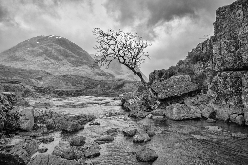 rock formation, rock - Object, photography, formation, Portobello, black And White, tree, mountain, grayscale, near, river, outdoors, 4K, jpg, nature