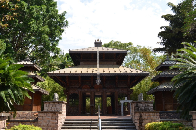 Nepalese Pagoda, Building, Pagoda, Australia, Brisbane, Man Made, 1080P, Buddhist, Nepalese, Temple
