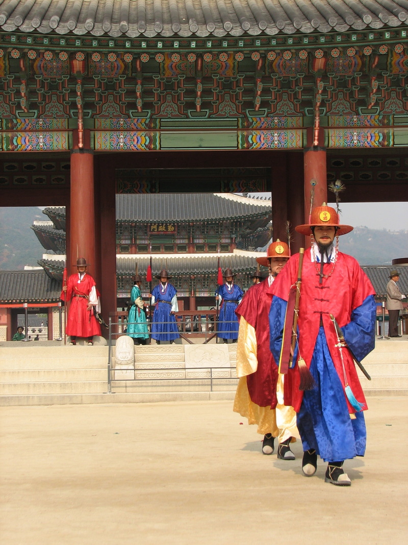 south, gyeongbokgung, indigenous Culture, spirituality, building, traditional clothing, buddhism, built structure, people, women, architecture, place of worship
