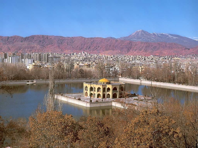 tranquility, built structure, 480P, sky, plant, tranquil scene, Iran, day, white, no people, nature, reflection, mountain range, beauty in nature, clear sky