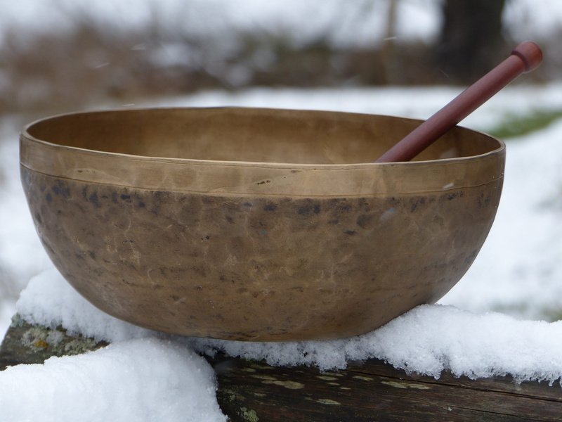 outdoors, snow, cold temperature, sound, winter, close-up, nature, water, 4K, tree, tibetan sound bowls, food and drink, kitchen utensil, day, tibet, health