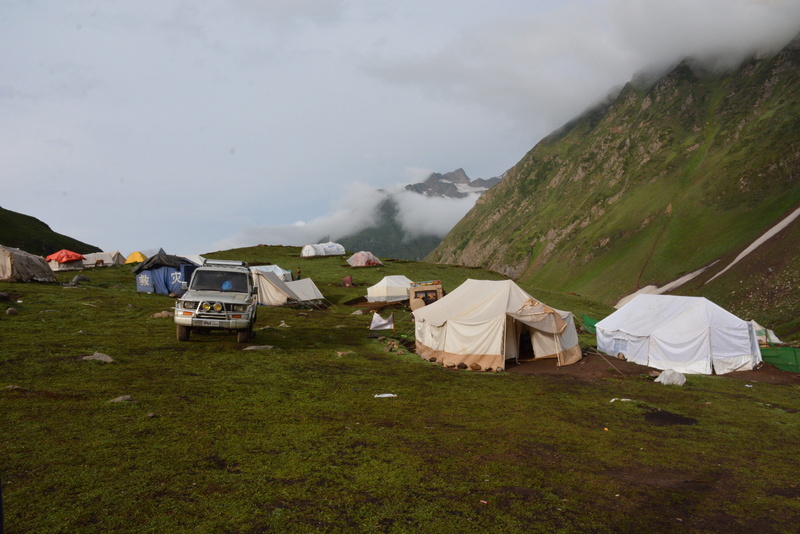 tranquility, neelam valley, beauty in nature, environment, sky, tent, cloud - sky, day, no people, adventure, plant, pakistan, landscape, kashmir, nature