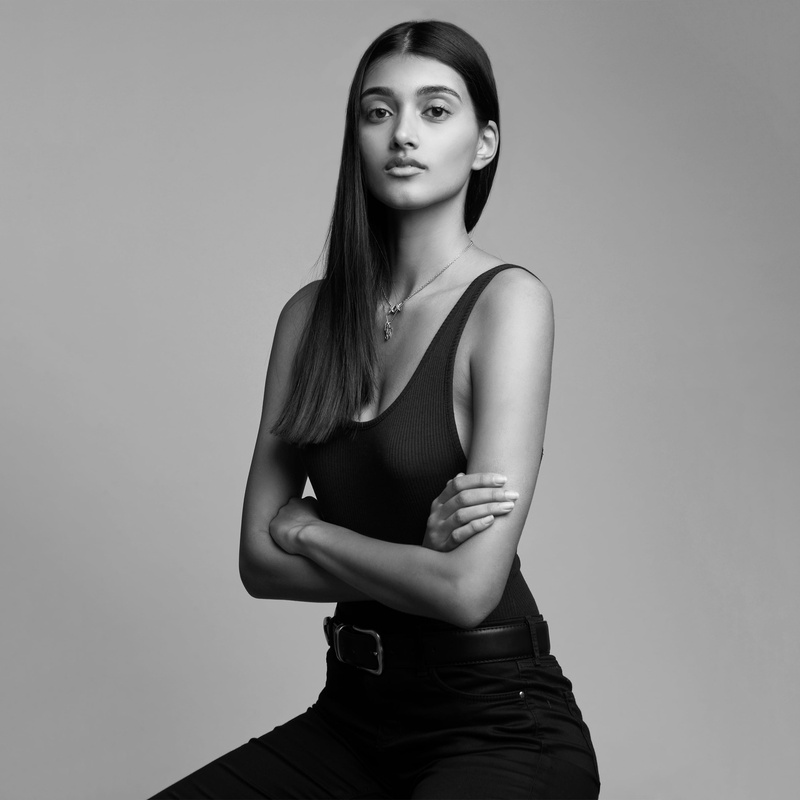 model, Neelam Gill, women, monochrome, 2K, dark hair, Indian, long hair