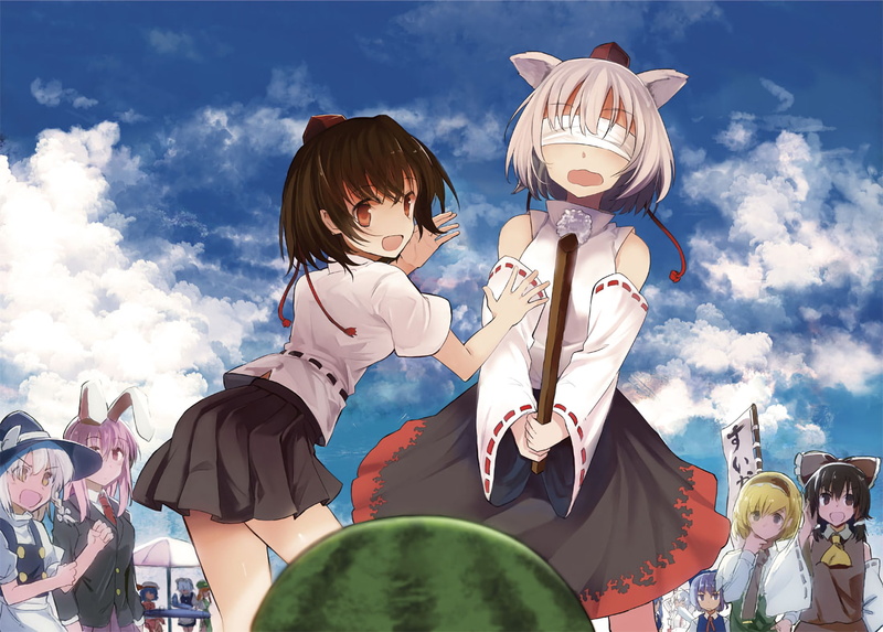 Reimu Hakurei, Touhou, Sakuya Izayoi, Cirno (Touhou), Reisen Udongein Inaba, Marisa Kirisame, 1080P, Momiji Inubashiri, Anime, Remilia Scarlet, Fujiwara no Mokou