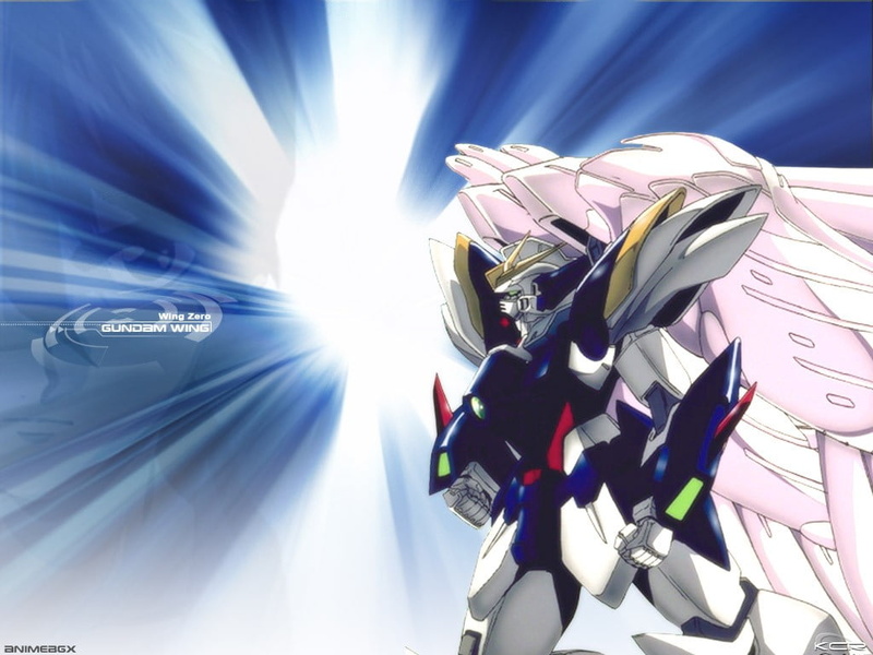 anime, low angle view, Mobile Suit Gundam Wing, day, nature, human representation, still life, technology, no people, sport, close-up, digital composite
