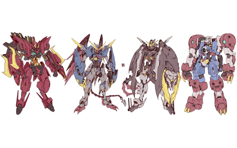 digital art, Mobile Suit Gundam Wing, 1080P, mech