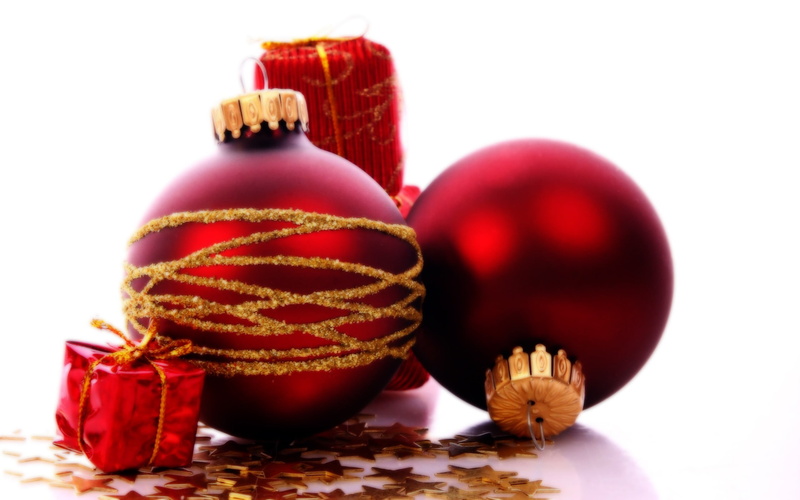 event, two, red, no people, indoors, colored, food and drink, christmas, celebration, decoration, baubles, gold, multi colored, holiday - event, close-up