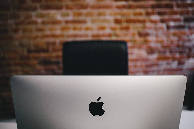 Interior, domestic room, bricks, internet, indoors, iMac, close-up, business, office, focus on foreground, wireless Technology, clean, Modern, home interior