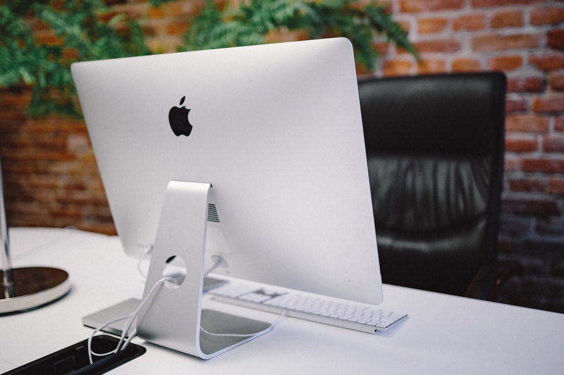 paperwork, Modern, nobody, communication, connection, business, clean, desktop pc, old, white color, Interior, 4K, furniture, bricks, laptop, loft, computer keyboard