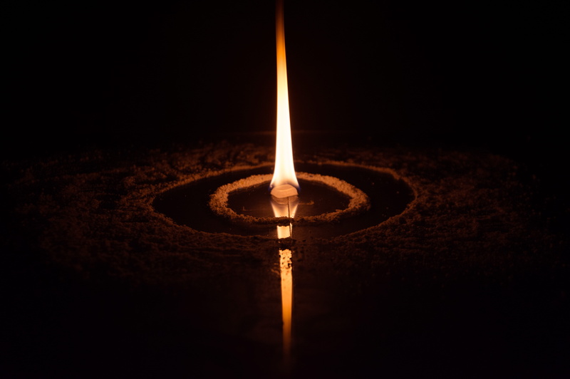fire - natural phenomenon, night, electric lamp, darkroom, indoors, black background, nature, burning, fire, illuminated, close-up, 5K, diya - oil lamp