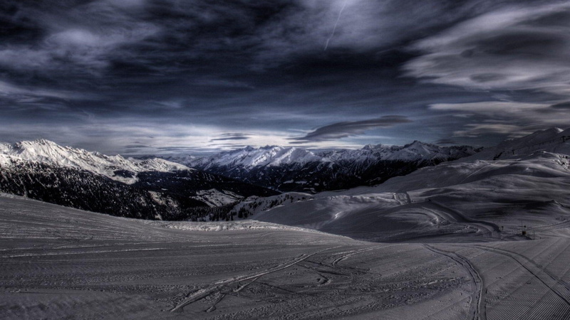 clouds, slopes, scape, lovely, mountains, snow, nature and landscapes, 1080P, slope, ski, mountain