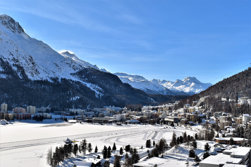 nature, ski area, mountain, blue sky, environment, winter, switzerland, ski resort, day, slopes, sun, wintry, building, landscape, skiing, covering, building exterior