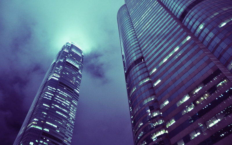 architecture, worms eye view, sky, building, 1080P