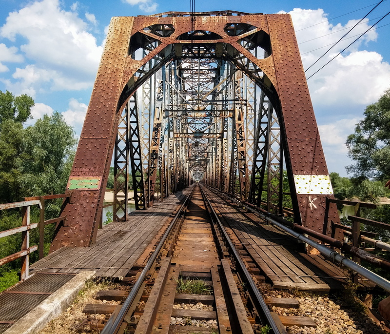 railway, metal, the design of the, no people, sky, outdoors, the viaduct, plant, 2K, built structure, track, nature, rust, steel, bridge, transport, the way forward