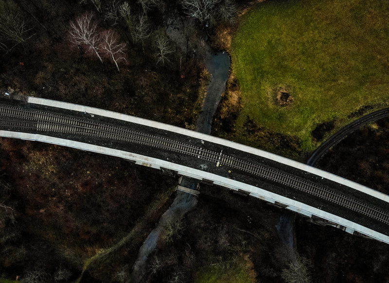 way, connection, forest, photography, czechia, building, aerial view, plant, train, railroad, 2K, long exposure, railway, panoramic, scenery, landscape