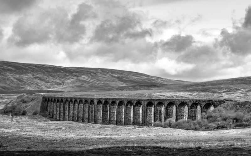 outdoors, day, non-urban scene, Travel, Bridge, bridge - man made structure, beauty in nature, BattyMoss, Yorkshire, England, visit, blackandwhite, sky